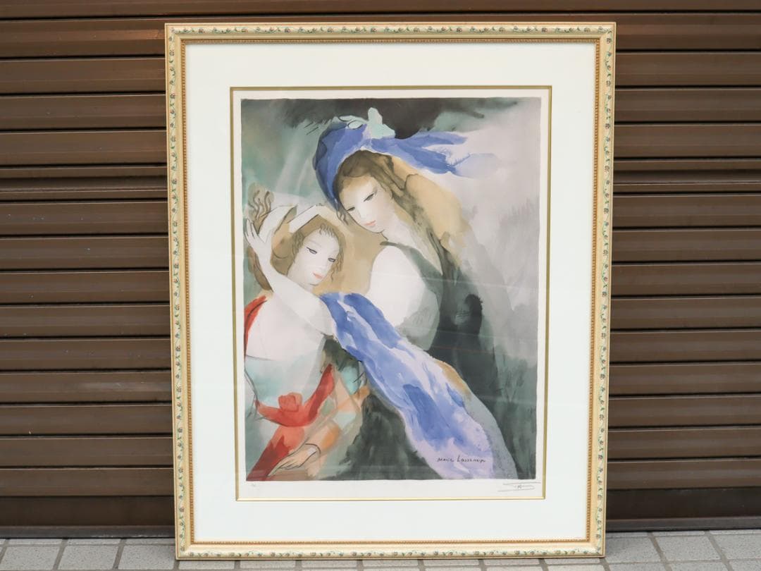 マリー・ローランサン リトグラフ 二人の友達