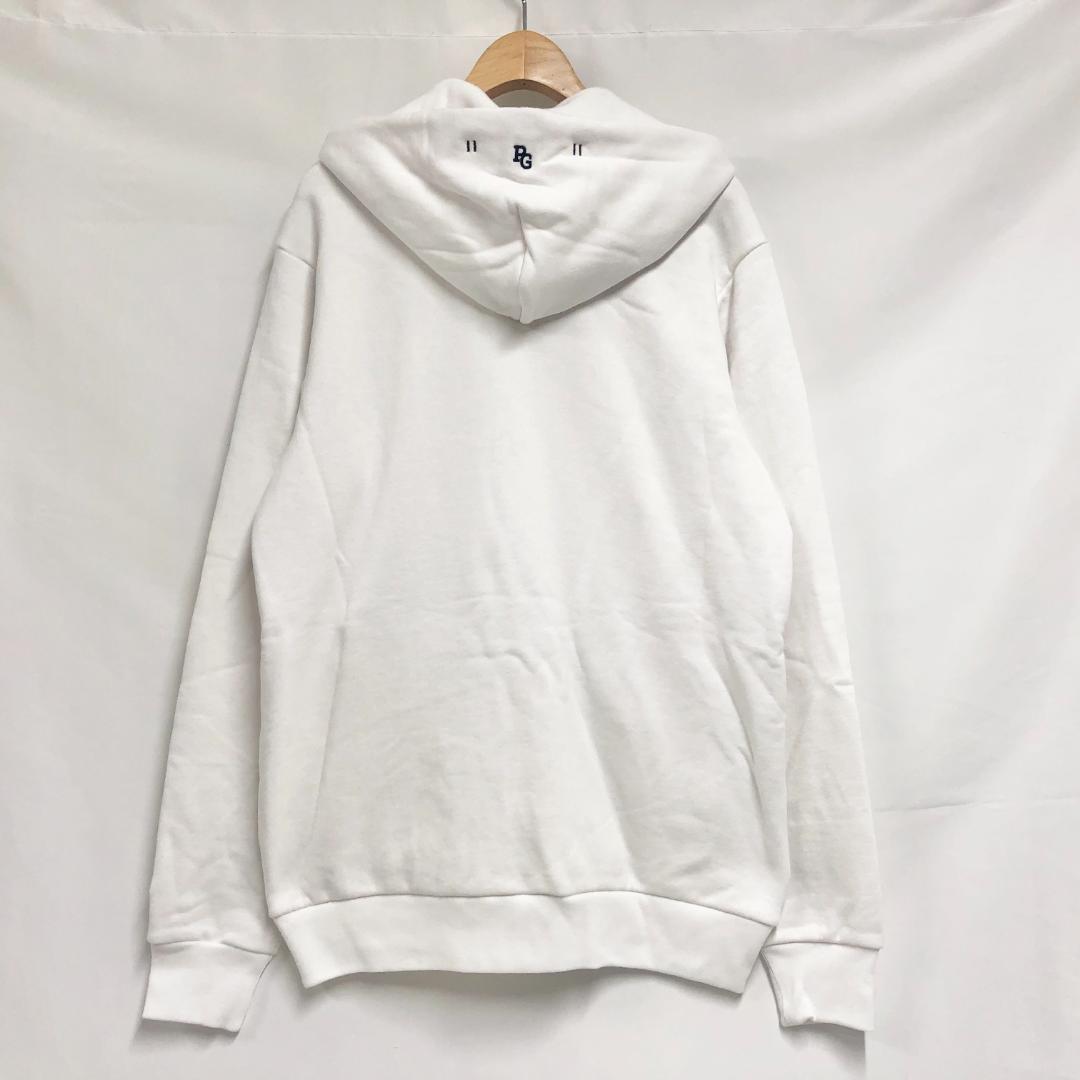 ○★新品未使用　PEARLY GATES　裏毛フルジップパーカー　4　ホワイト