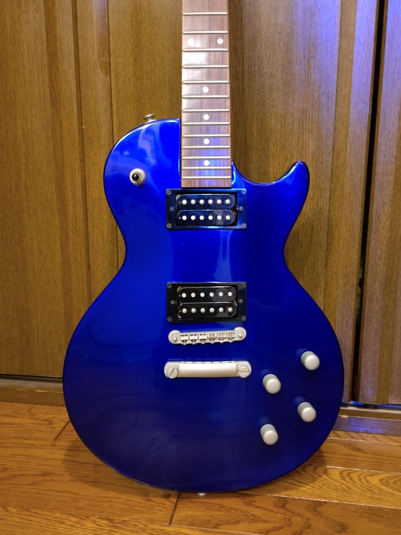 【USED】Burny_レスポール_エレキギター_ジャンク品扱い_ブルー