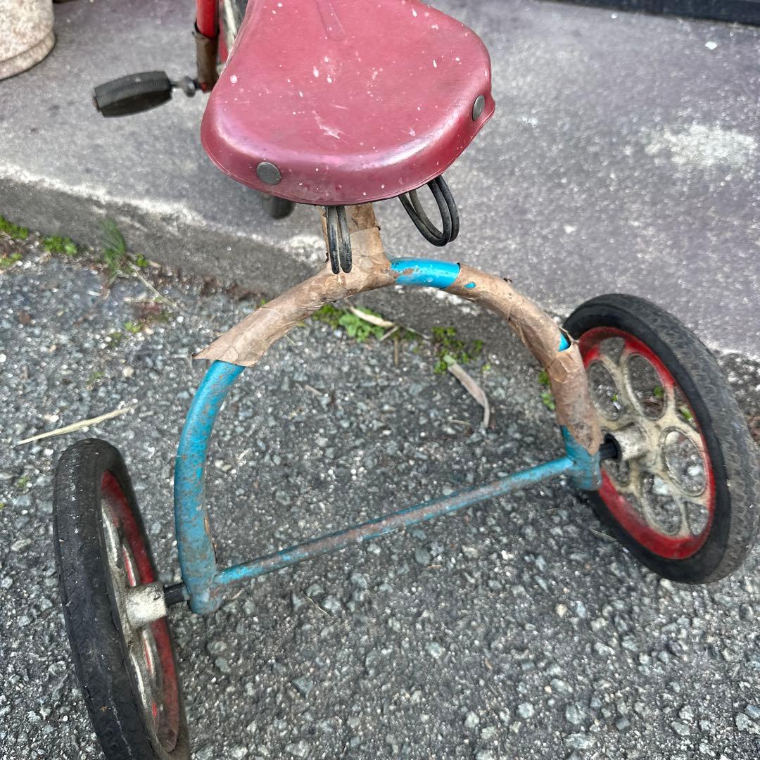 お値下げ‼️蔵から出てきた　アンティーク三輪車　デッドストック