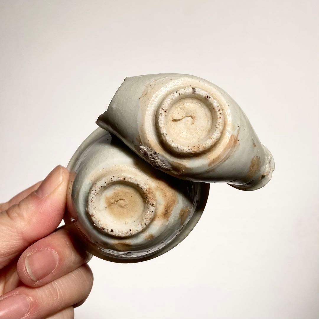 使える初期伊万里白磁盃　江戸初期