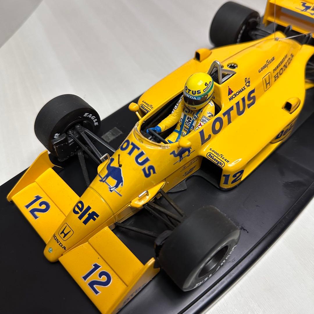 美品☆ミニチャンプス☆F1☆1/18☆アイルトンセナ☆ホンダ ロータス99T