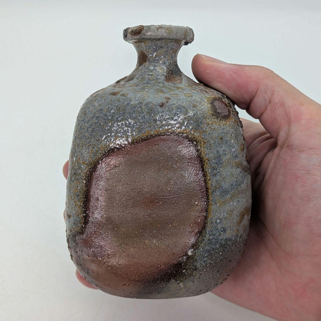 本山和泉 備前焼 窯変徳利 共箱栞 とっくり 酒器 食器 一輪挿し花入 花瓶