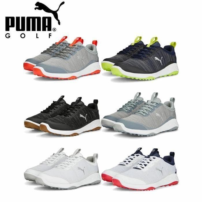 新品 PUMA プーマ スパイクレス ゴルフシューズ 28.0cm ネイビーYE