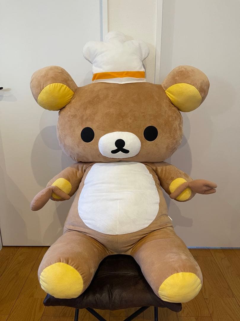 非売品 リラックマ 特大110cm ぬいぐるみ 当選品 ポポロスパ コック帽
