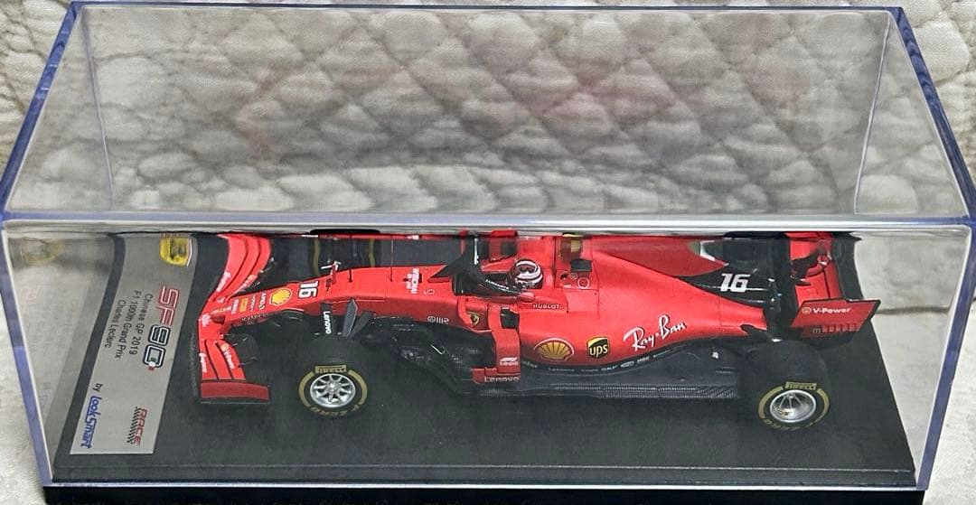 ルックスマート1/43 フェラーリ SF90 ルクレール2019中国5位