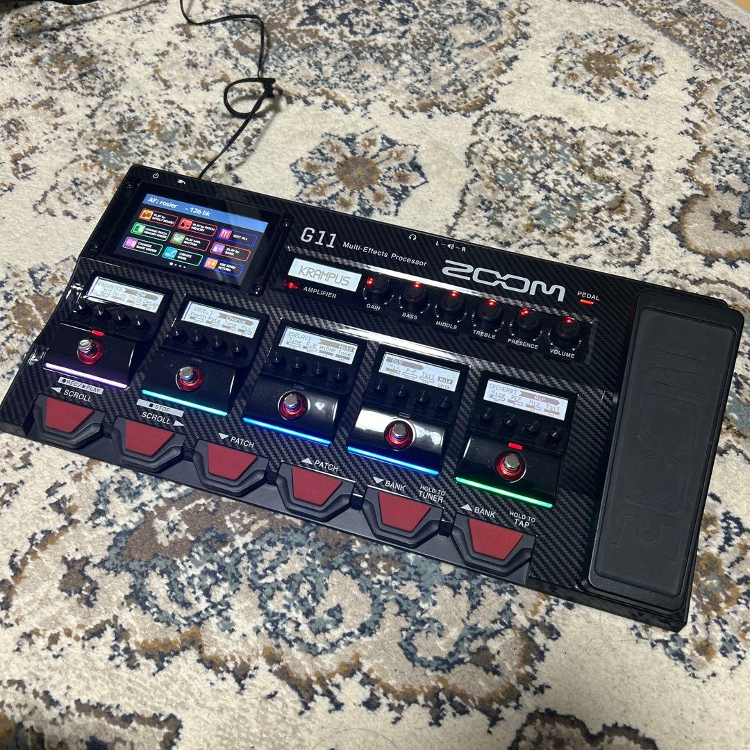 zoom G11 マルチ　iPadで遠隔操作　起動時のイルミが素敵　ステージ映え