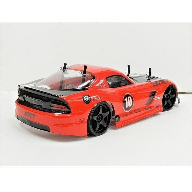 ターボ機能付 1/10 ドリフトラジコンカー D001 赤 ◎バッテリーセット
