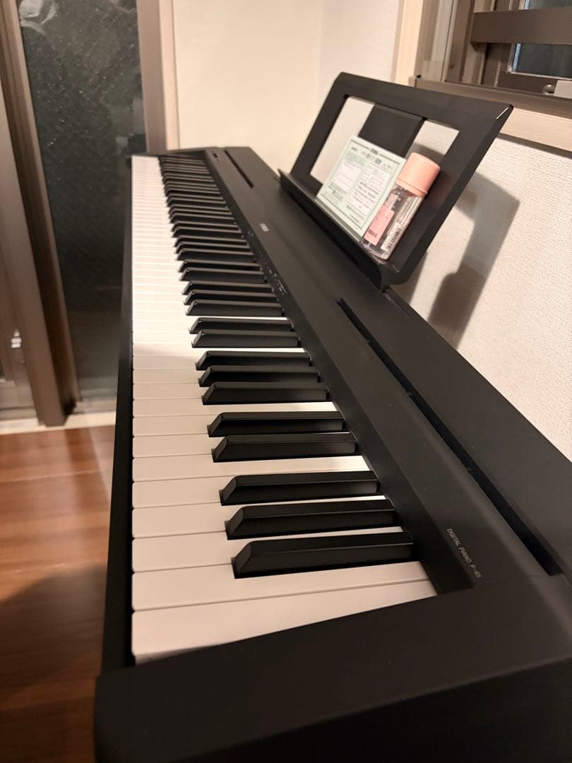 2021年製 YAMAHA電子ピアノP-45B ブラック&専用スタンドL-85