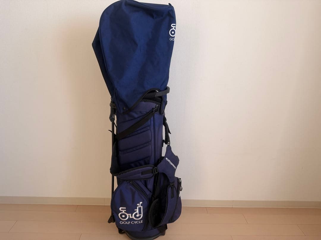 KIKASHICYCLE GOLF キャディバッグ ネイビー