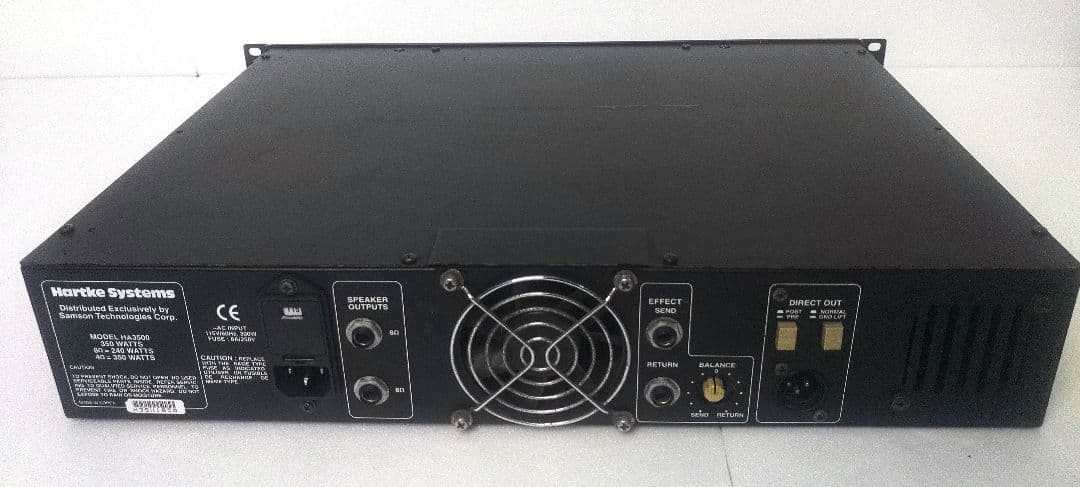 Hartke HA3500 　CLASSIC PRO 2Uラック付属