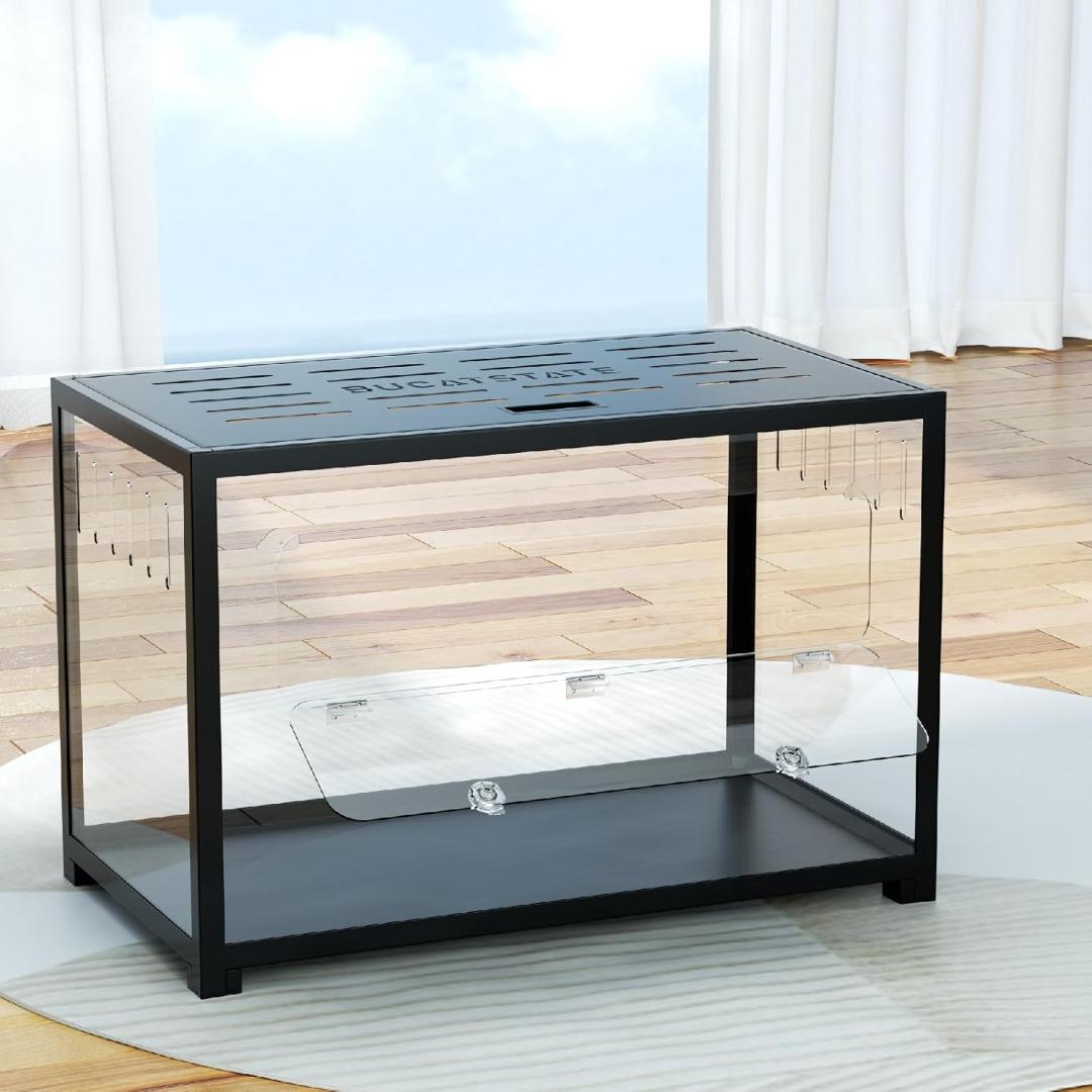 BUCATSTATE ハムスター メタル製80cm ケージ 飼育ケージ ブラック