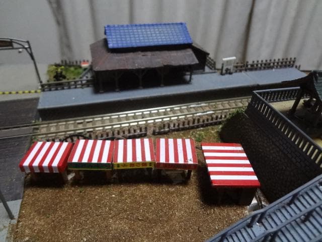 鉄道模型少年時代レイアウト・ジオラマ完成品 サウンドSP家屋台照明付 Nゲージ