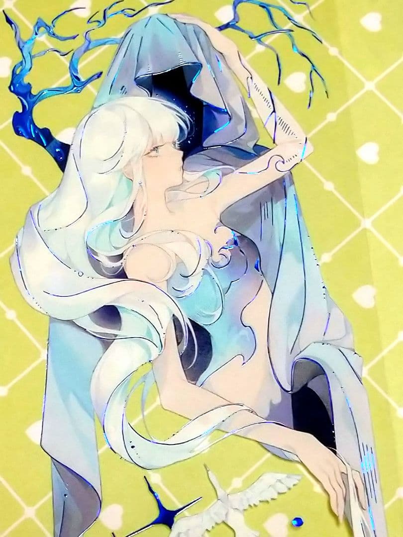 J976＃洄声·摆渡人(贝壳蓝)第九航道切り売り海外人物マステ女の子
