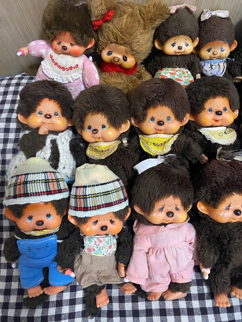 モンチッチ ぬいぐるみ 15体セット　昭和レトロ　まとめて　中古　セキグチ