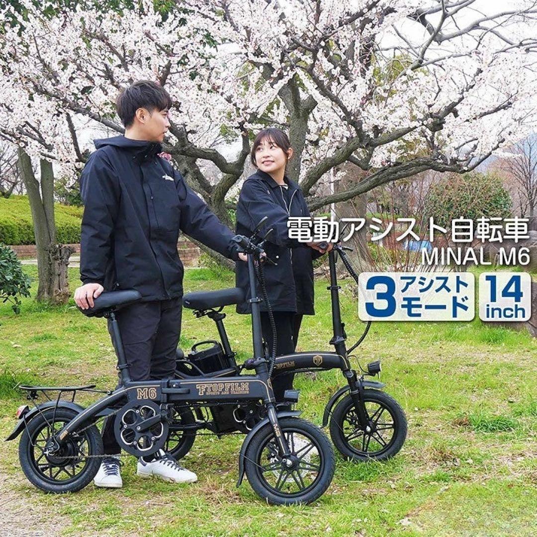 電動アシスト自転車 M6 折りたたみ式 14インチ PSE認証済 1年保証付き