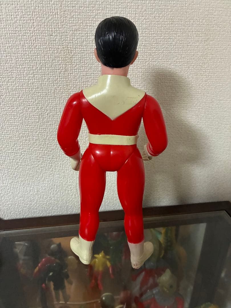 当時物　ブルマァク　レッドマン　面取れソフビ