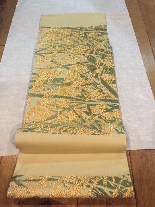 山口美術織物 天恵日輪豊穣文 帯 未使用品