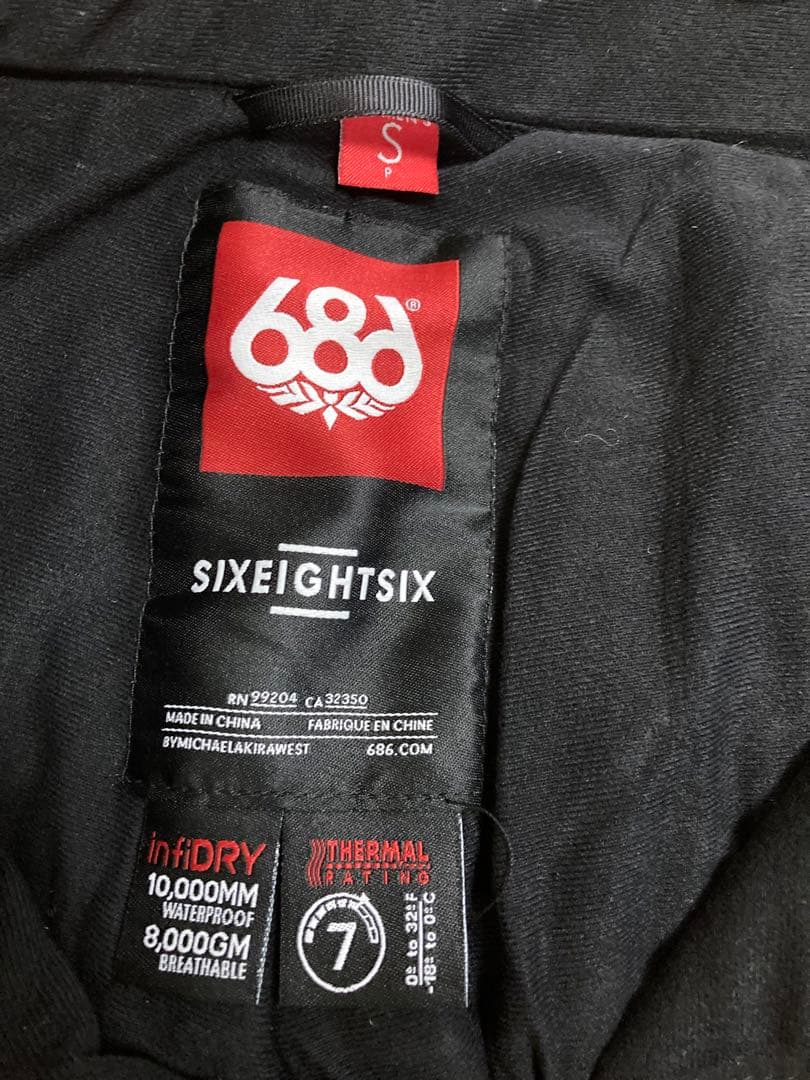 686 レディース スキー スノボーパンツ ウェアー S dulca 新品 黒