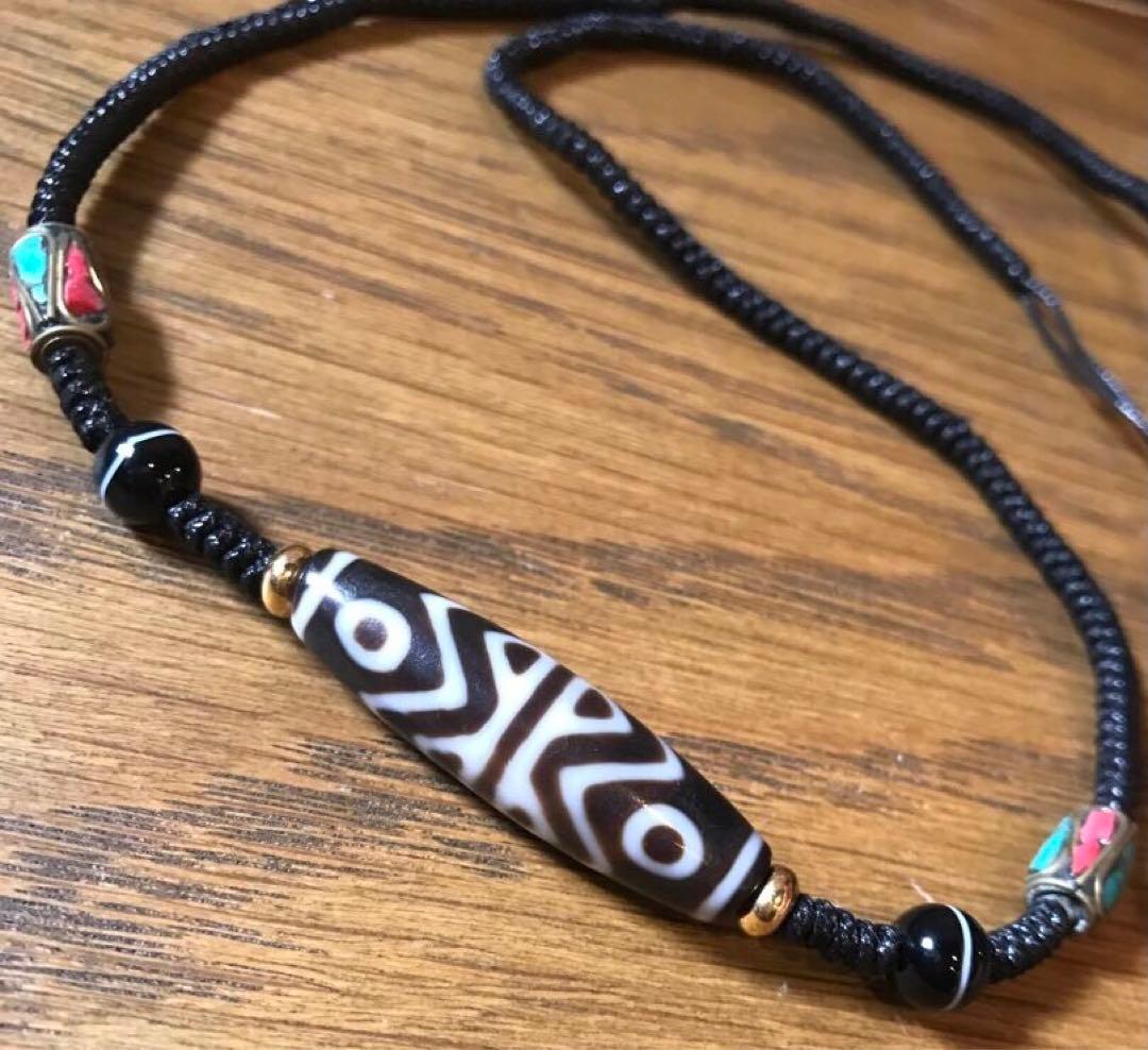 ☘️超レア　金剛虎牙六眼天珠 ジービーズ Dzi　ネックレス