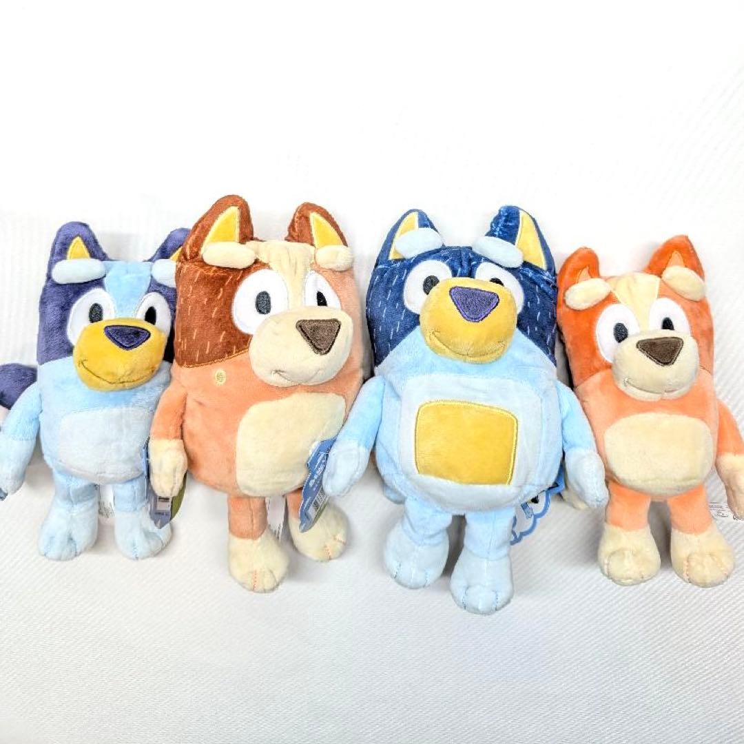 bluey ファミリー　ぬいぐるみ　ブルーイ　ビンゴ　バンディット　チリ　レア