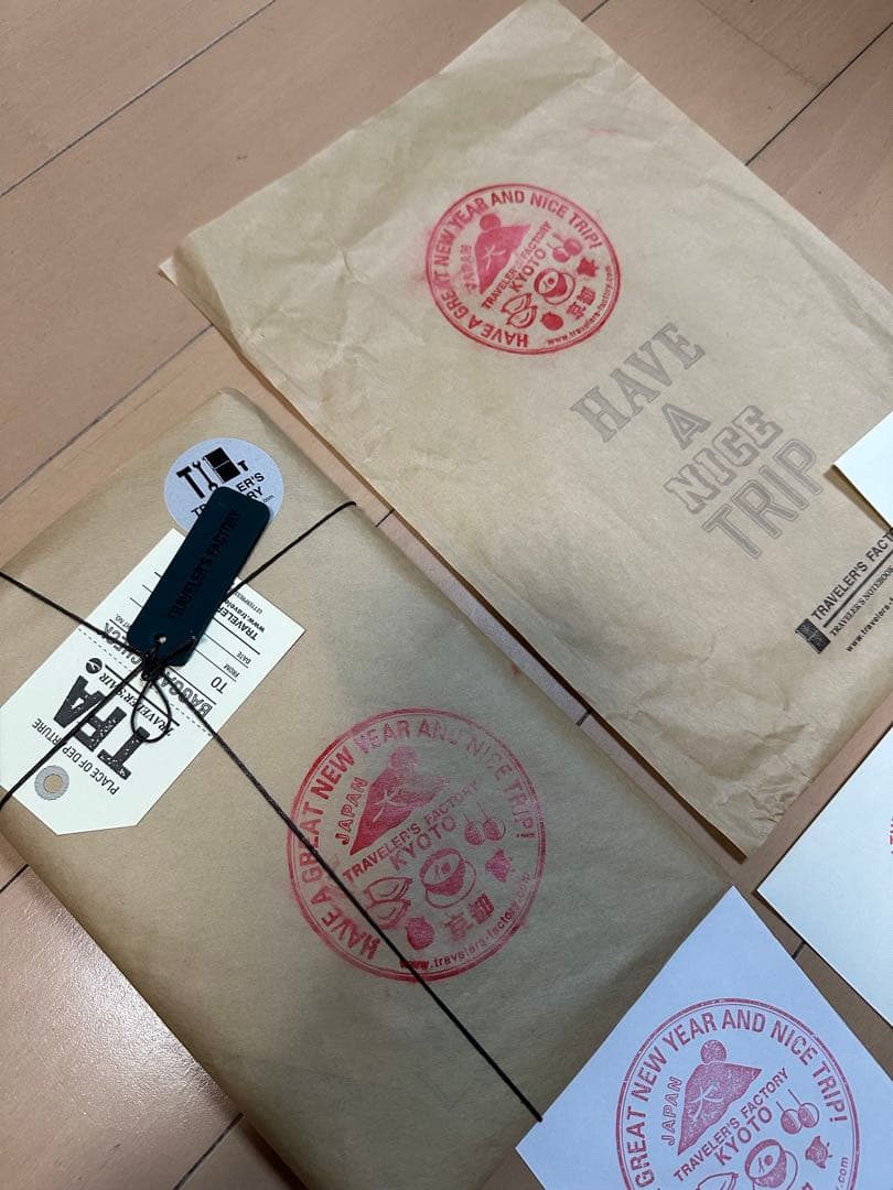 トラベラーズファクトリー　京都限定ノートセット、限定スタンプおまけ