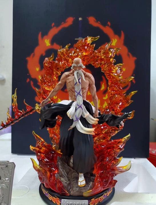 BLEACH 黒衣少年図 山本元柳齋重國ガレージキット ガレキ スタチュー