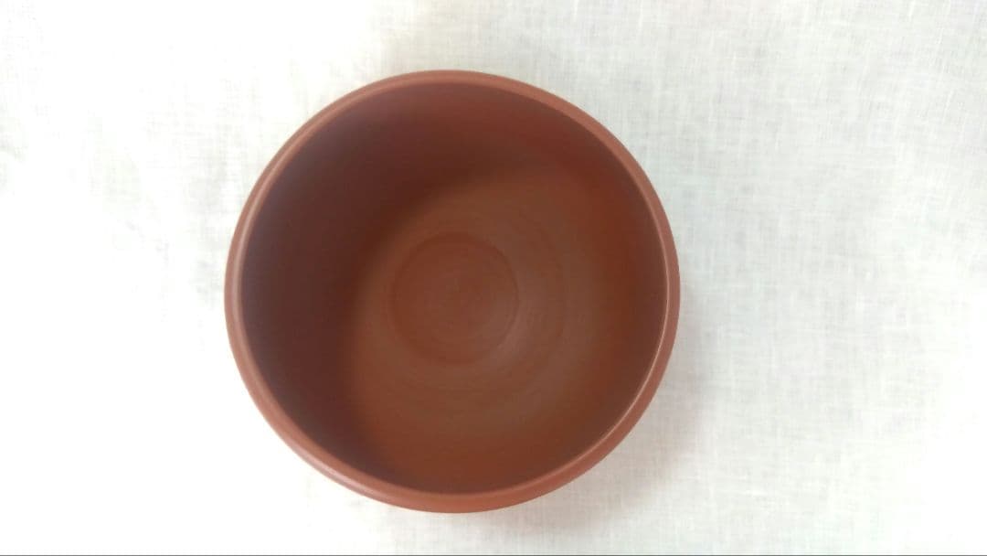 常滑焼　朱泥　昭山　はなぶさ造 英焼窯　茶碗　細字　奥の細道　共箱 茶道具