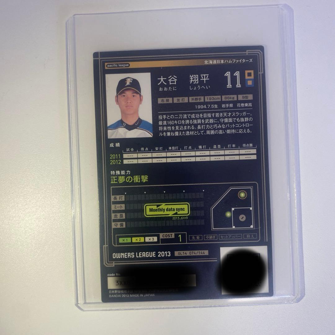 希少　大谷翔平　オーナーズリーグ　インフィニティ