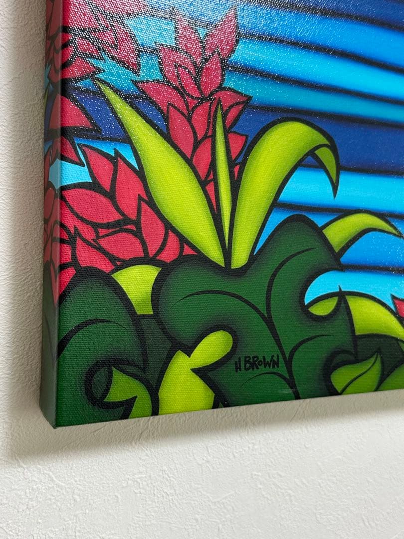 nijiijin ヘザーブラウン ジクレー キャンパスプリント絵画 虹