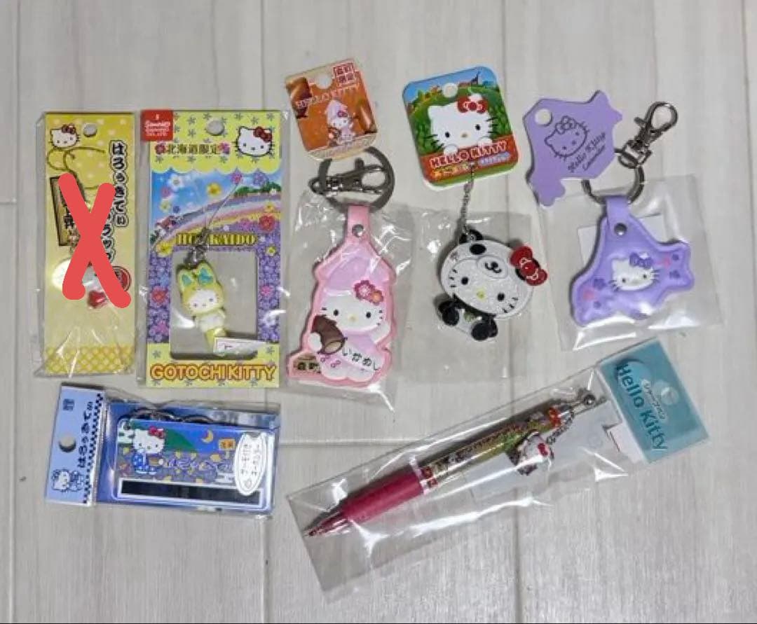 ご当地キティ ハローキティ 根付け ファスナーマスコット 他 25個 まとめ売り