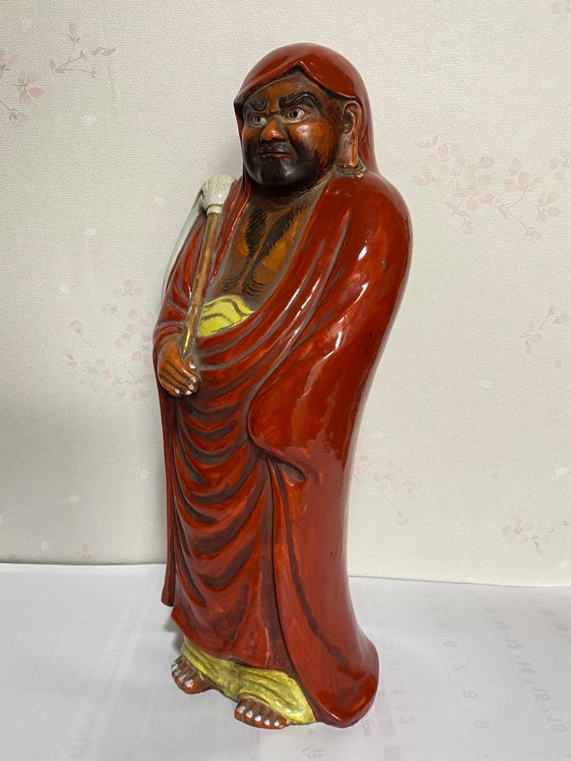 ♦️達磨大師 置物 飾り 明治時代 開運 縁起物 古玩 古美術品 骨董品