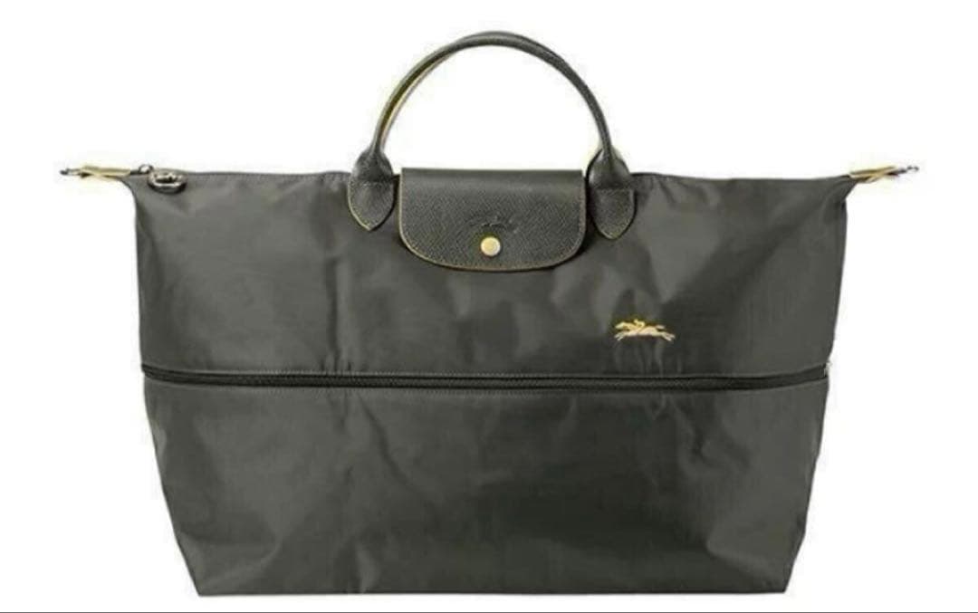 ロンシャン大容量 ボストンバッグ★グレー★新品