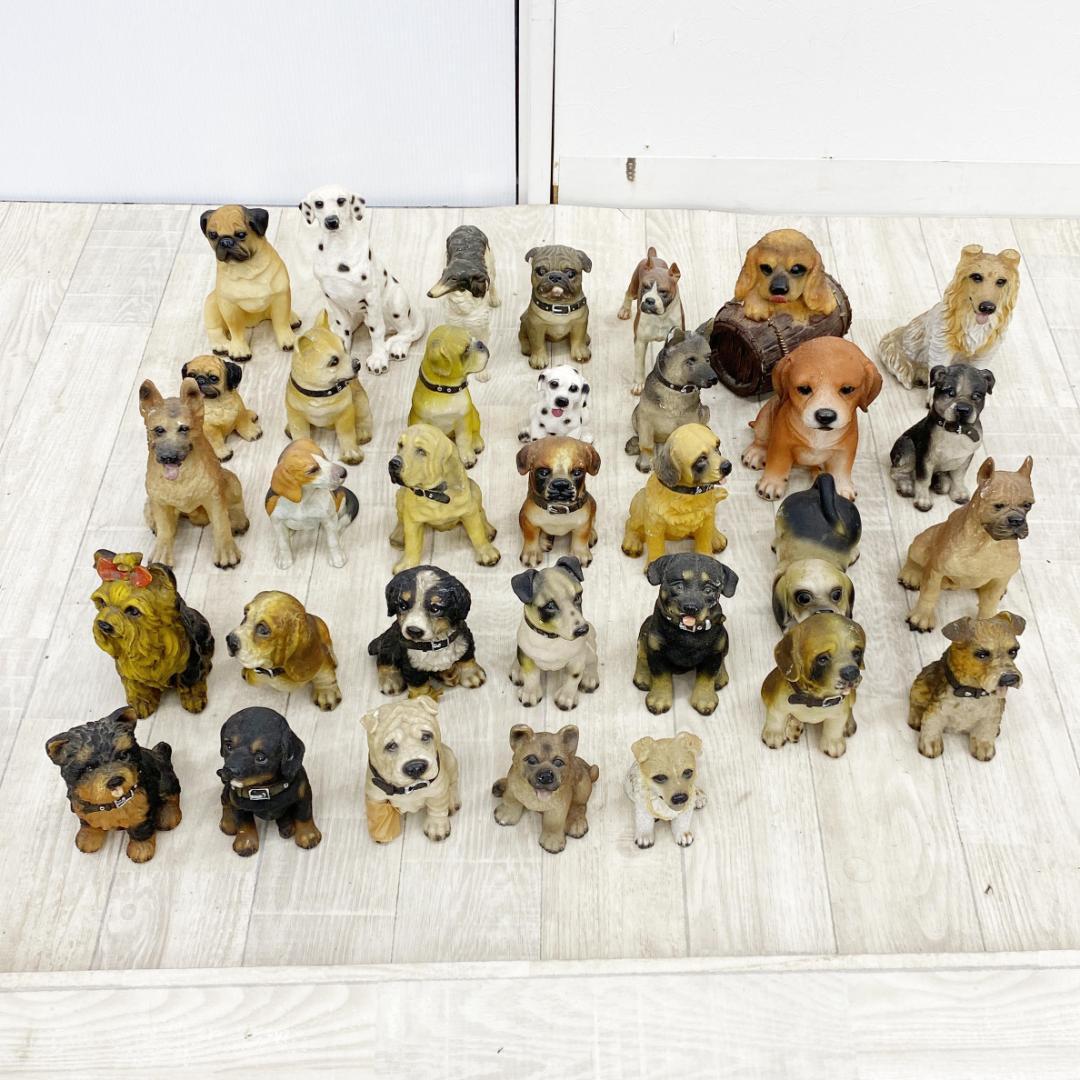 犬の置物まとめ売り陶器製30体位