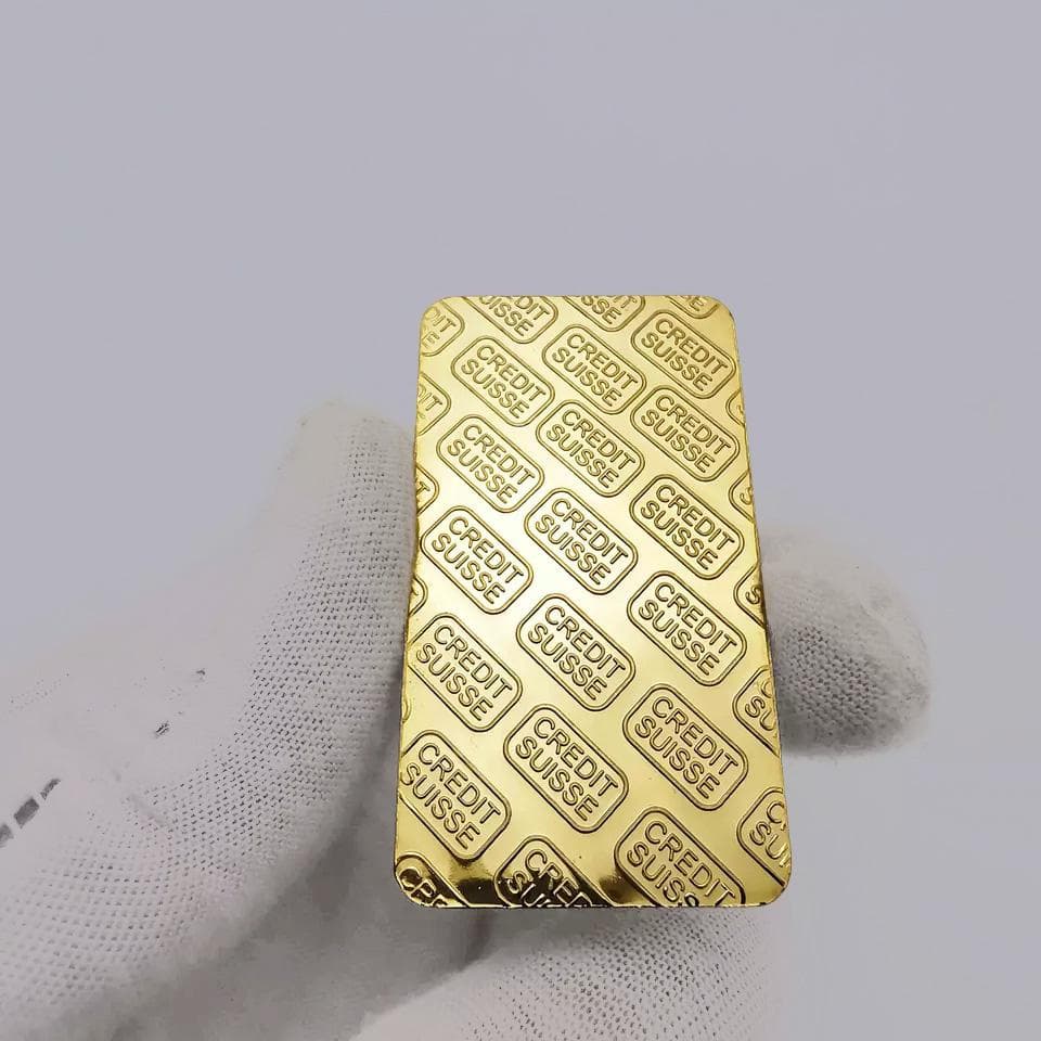 10枚インゴット【レプリカ】高品質　インテリア雑貨　GOLD ※シリアル違い
