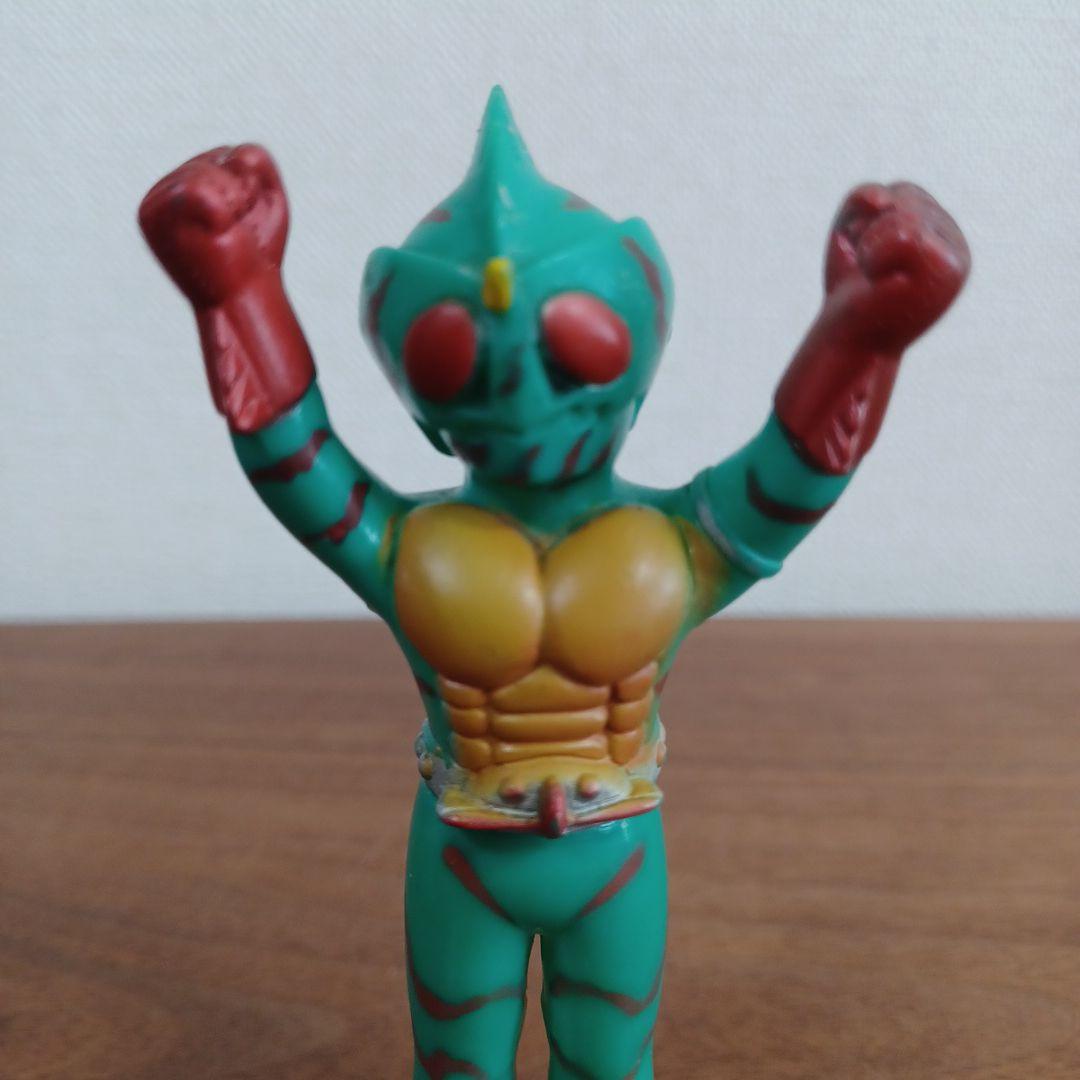 当時ものポピー製 仮面ライダー希少ソフビペンダントトップ（チェーン無）5点セット