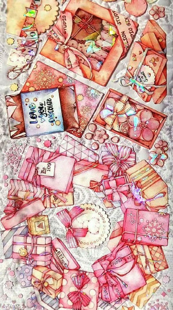 のこり２✩SALE✩J283＃GraceGift(贝壳光)切売り海外人物マステ