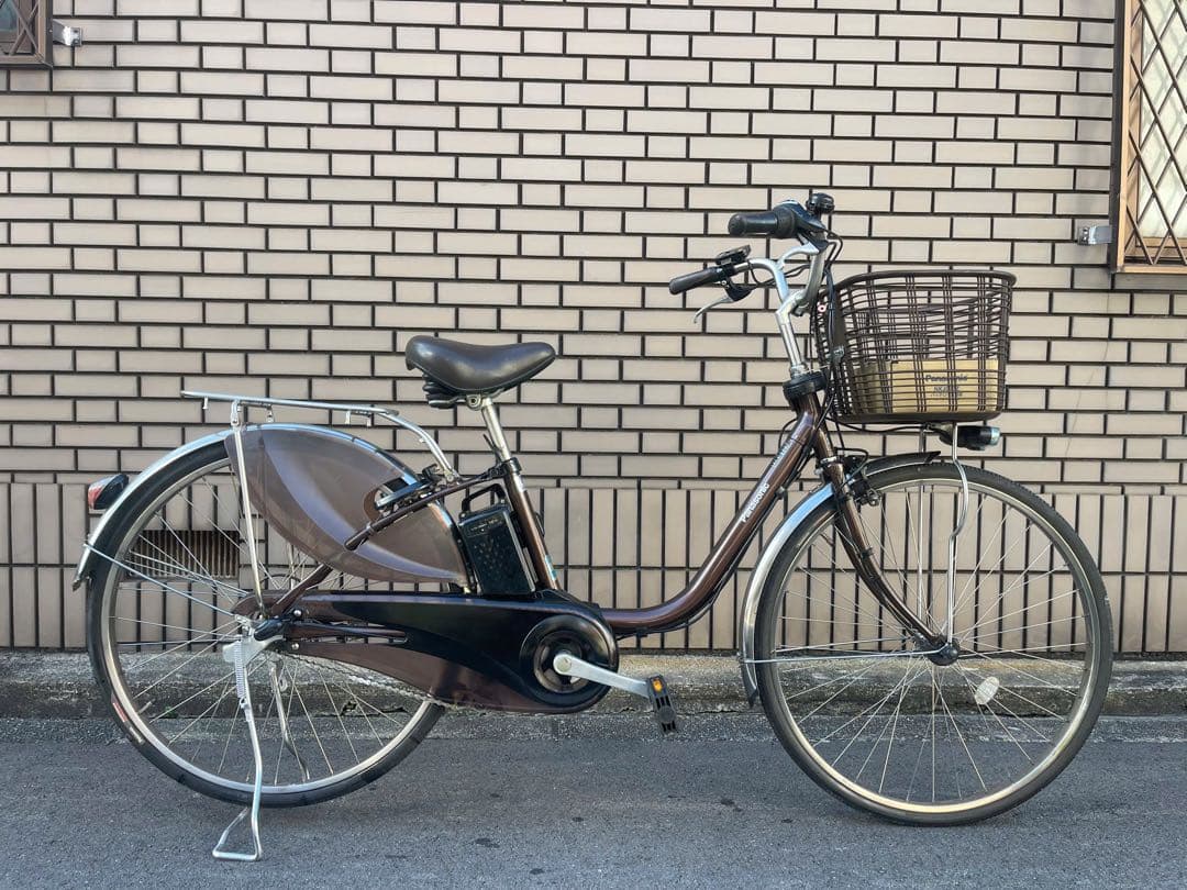16Ah パナソニック電動アシスタント自転車26インチ。充電器箱付き