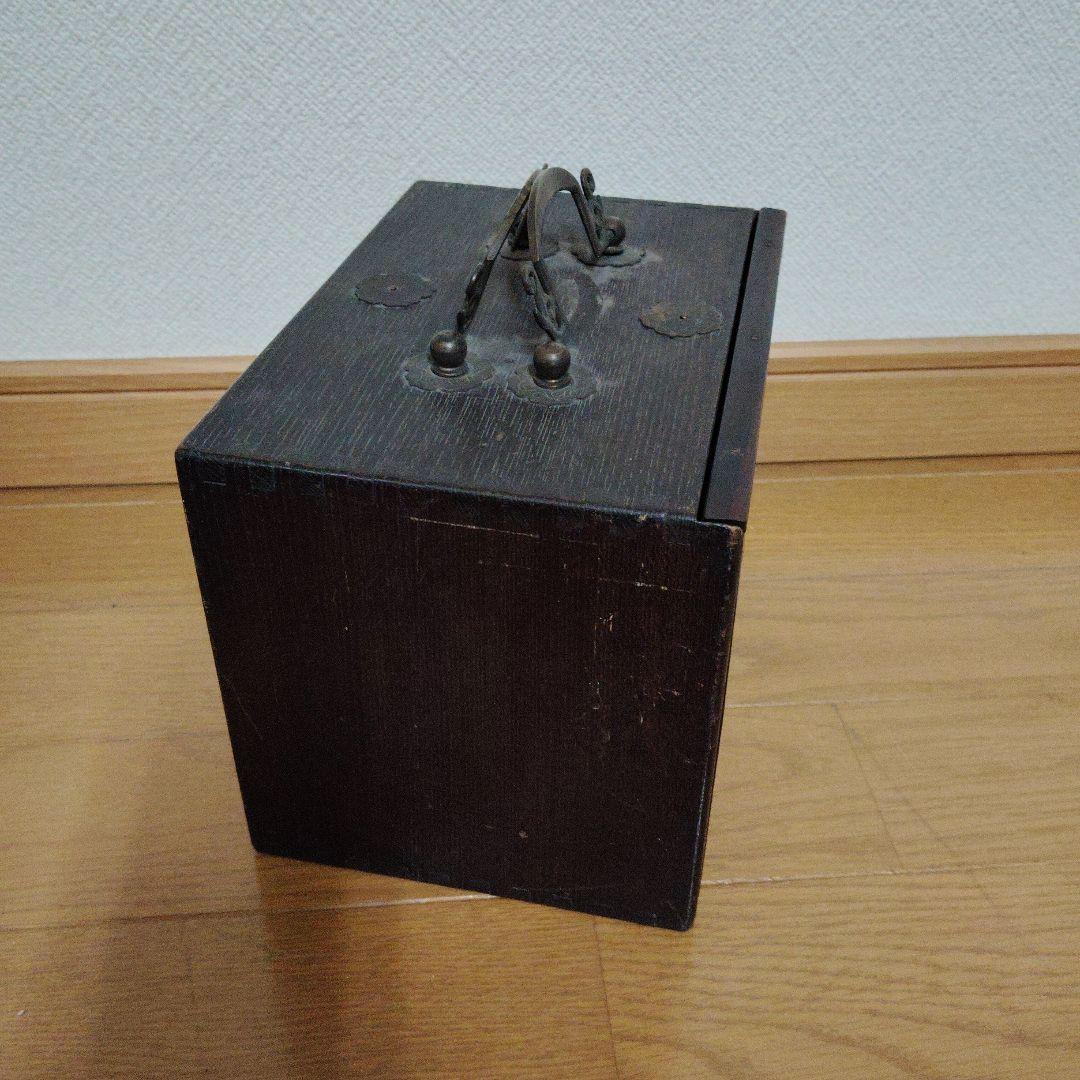 ●古道具●木箱 木製収納箱 インテリア アンティーク 江戸 明治 大正