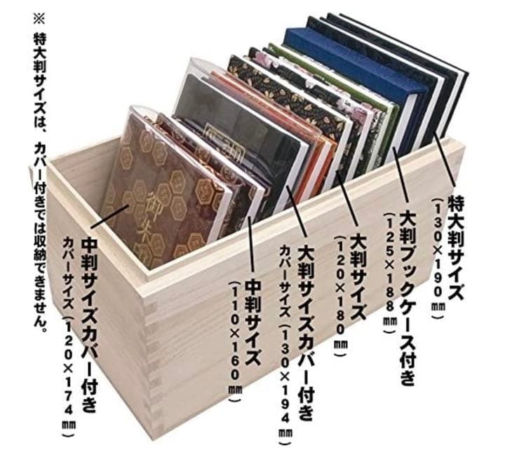 千糸繍院 御朱印帳ケース ／ 御朱印帳保管用 高級ロッキング組仕様総桐箱15冊用