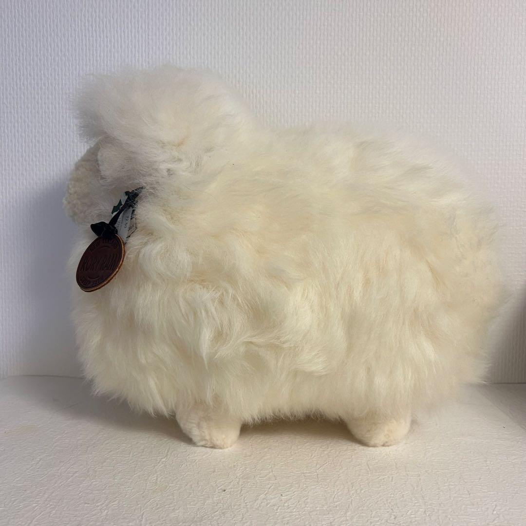 【美品】ニュージーランド 羊 ひつじ ぬいぐるみ Rony Ram シープスキン