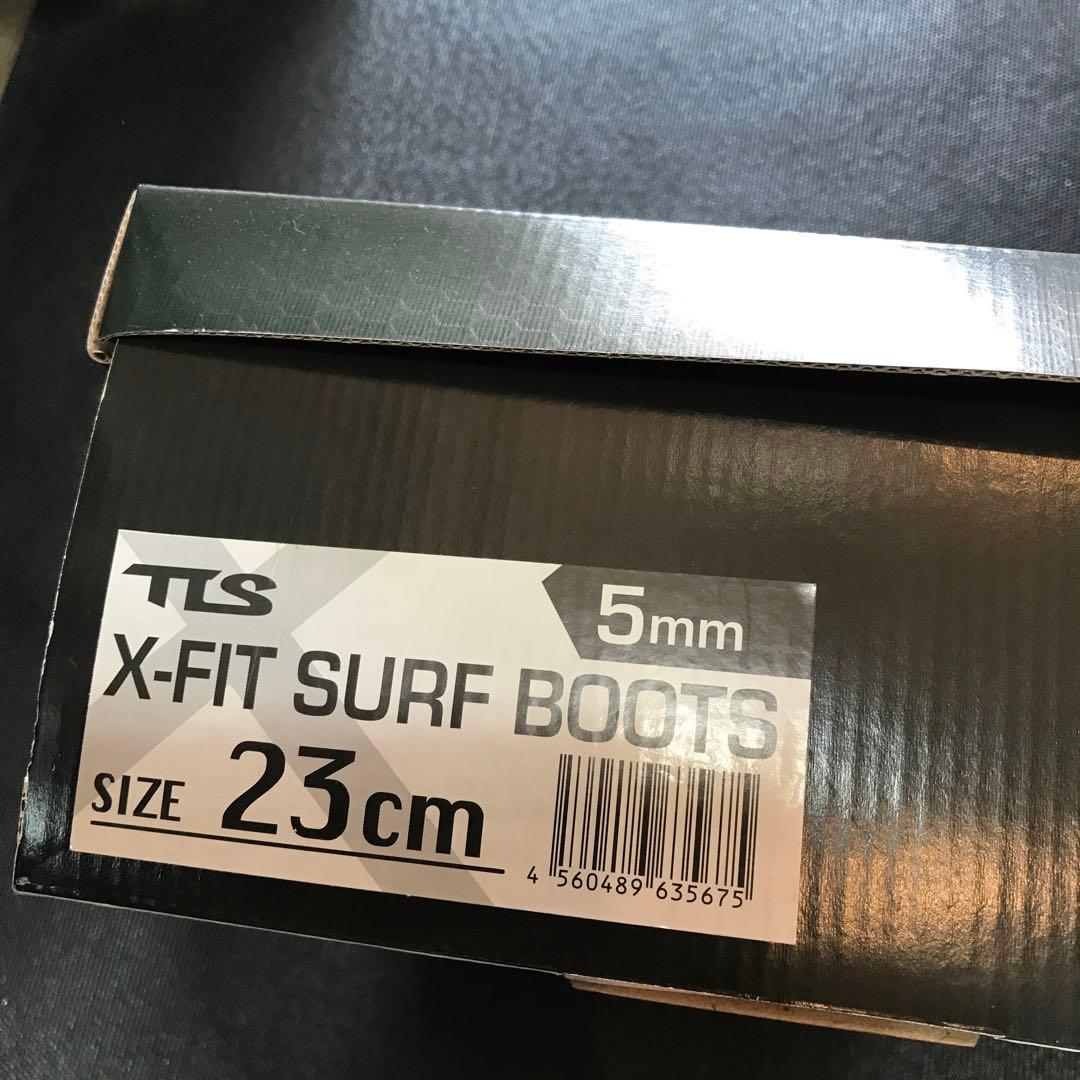 TLS サーフブーツ ブラック23cm5mm 箱なし発送定価¥11,000