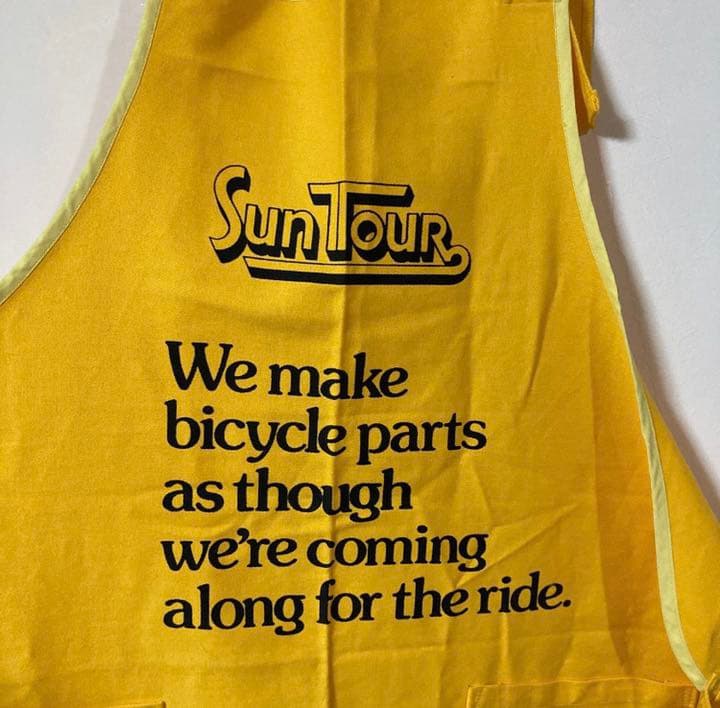 サンツアー　エプロン　suntour 作業用エプロン　フリーサイズ　自転車グッズ