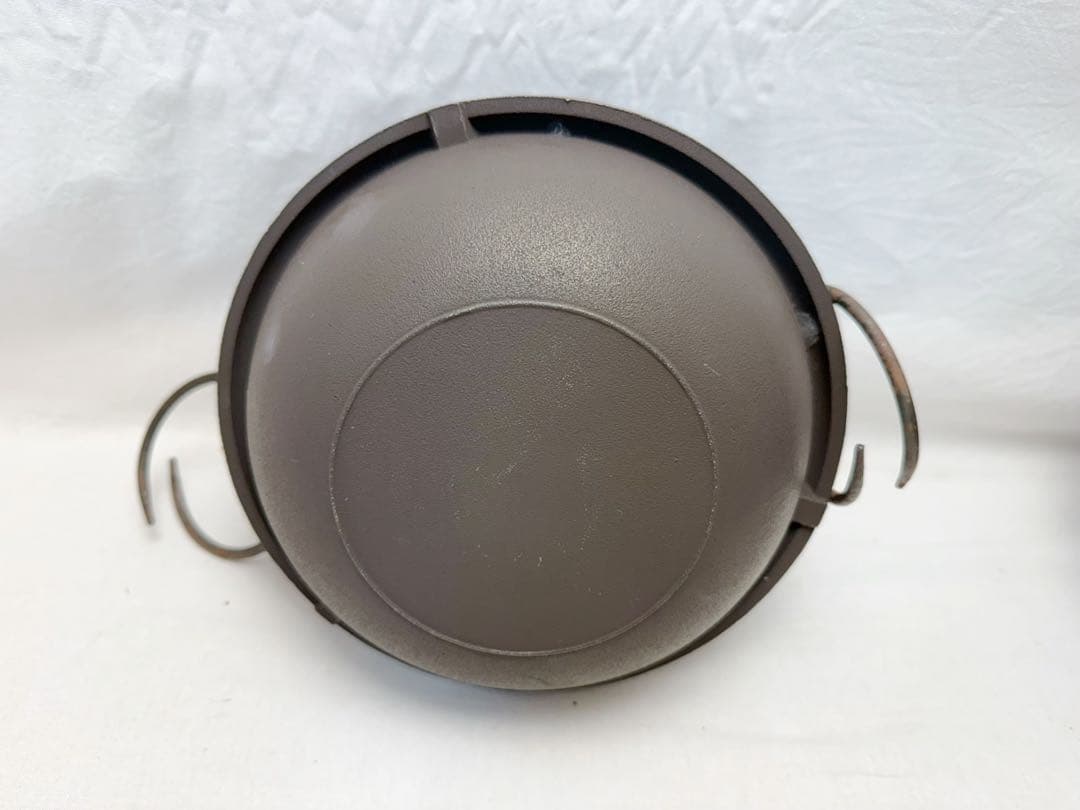 ほぼ未使用 茶道具 合金製朝鮮風炉釜 野々田電熱器 釜鐶付 100V-500W