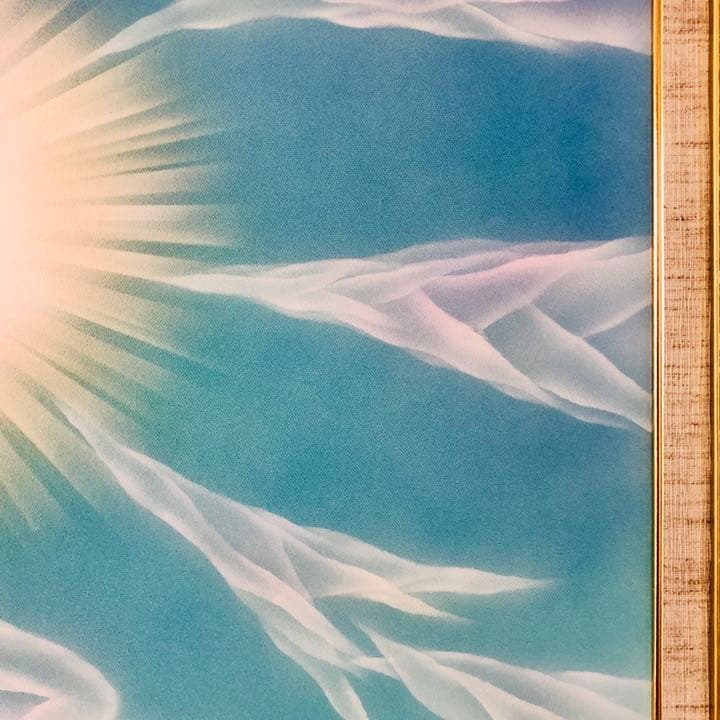 特大富士山絵画｜フラワーオブライフ神秘富士F20号潜在意識解放アセンションアート