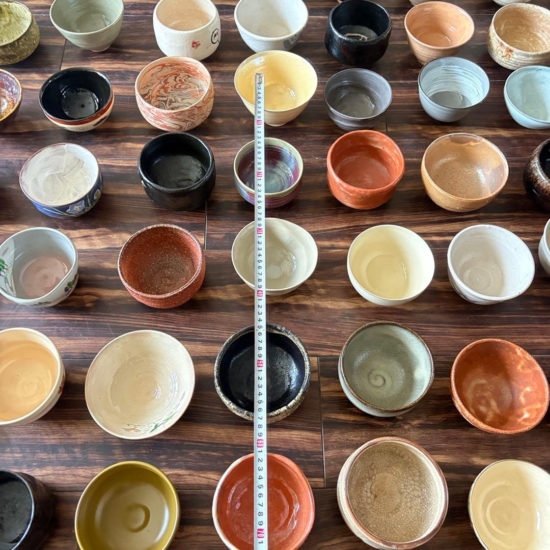茶碗 抹茶碗 まとめて 72点 茶道具 箱無し 陶器 いろいろ まとめて