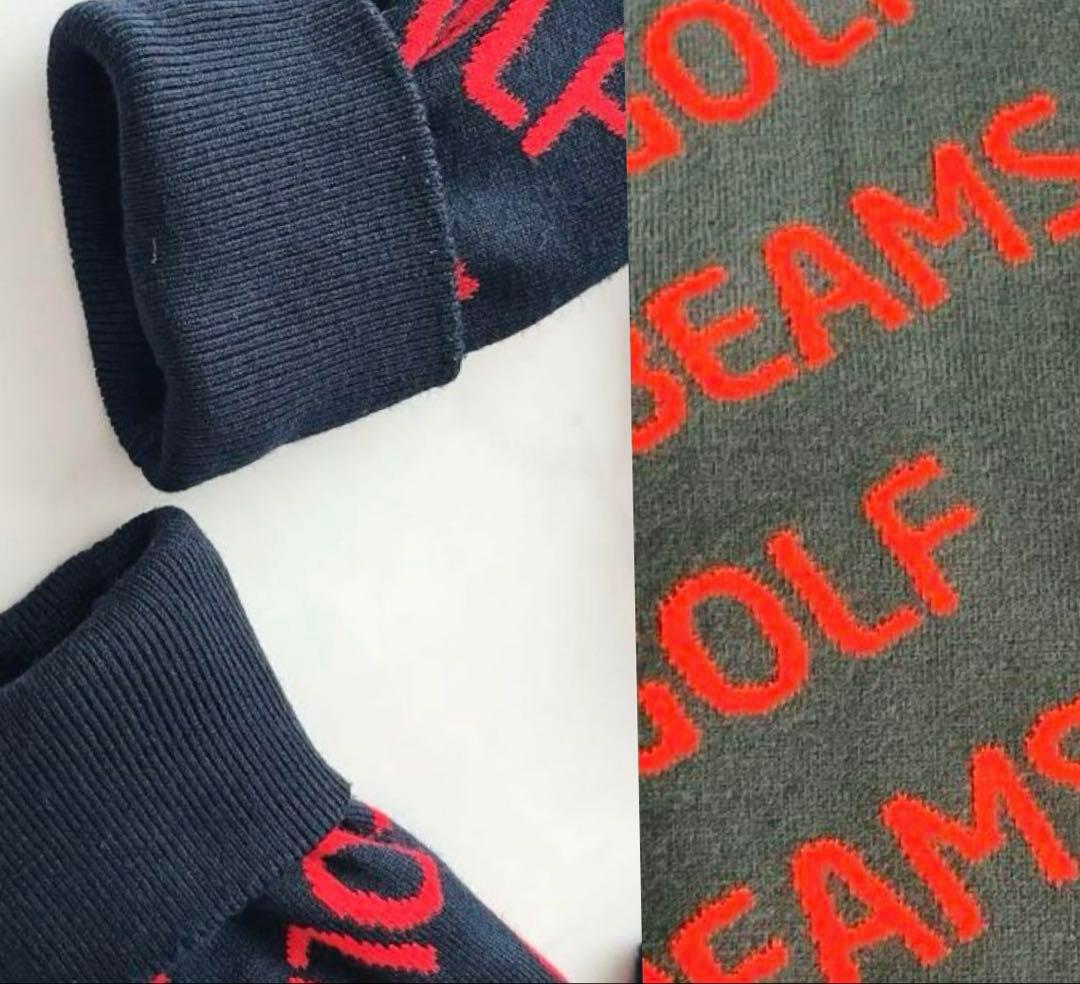 【29700円】BEAMS GOLF 斜めロゴ 総柄 M
