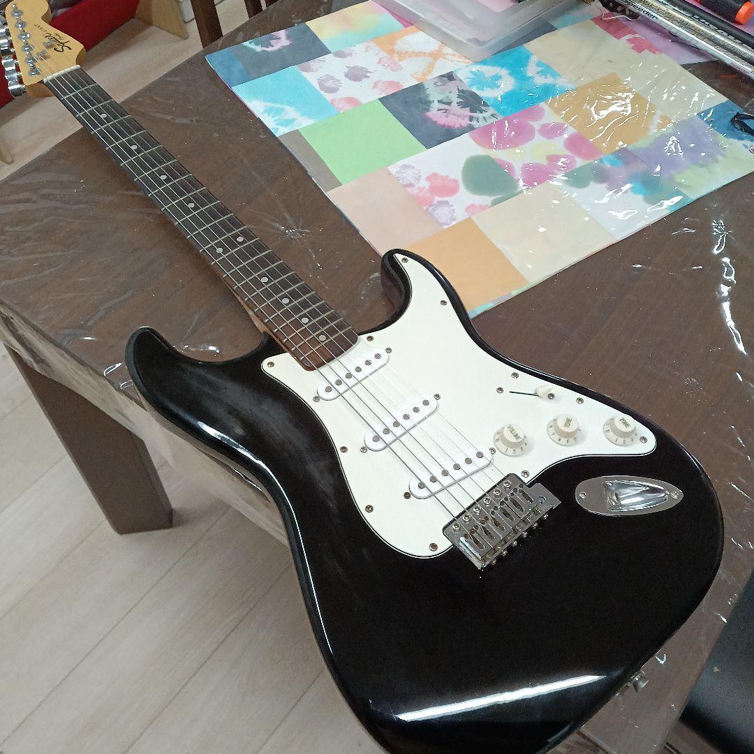 Squier Strat エレキギター ブラック
