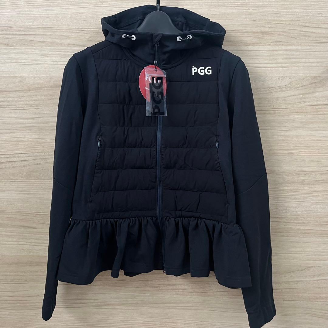 新品★84,700円 PGG パーリーゲイツ 中綿セットアップ 黒系ネイビーＳM