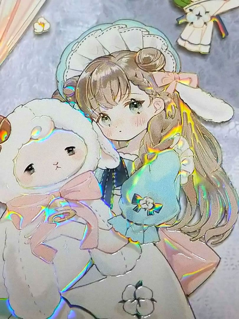 のこり２✩SALE✩J208＃抱抱玩偶(虹光)切り売り海外人物マステ女の子